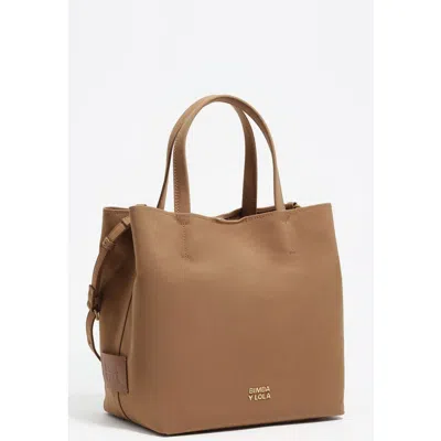 Bimba Y Lola Large Nylon Chihuahua Bag In Brown