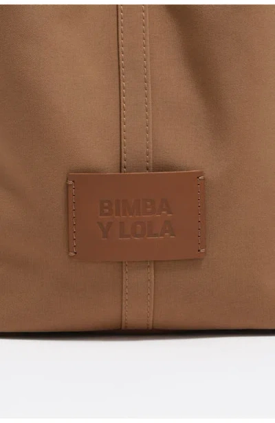 Bimba Y Lola Large Nylon Chihuahua Bag In Brown
