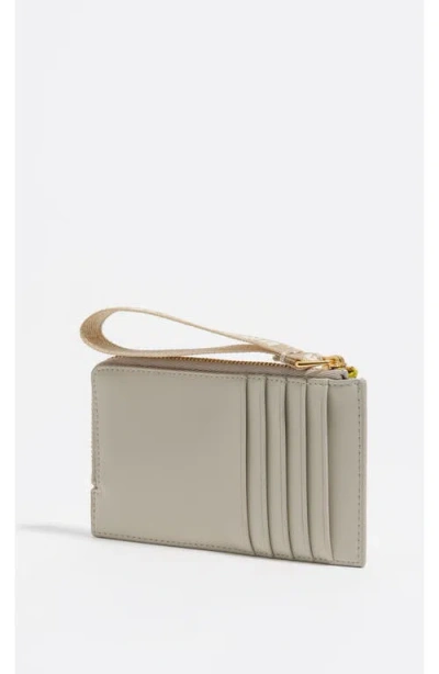 Bimba Y Lola Leather Purse With Logo Plaque In Gray