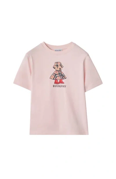 Burberry Kids Rainy Day Bear T-shirt In Pink