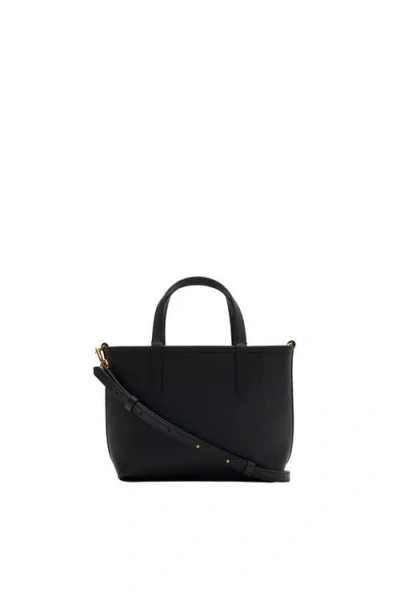 Burberry Mini Reversible Bloomsbury Tote In Black