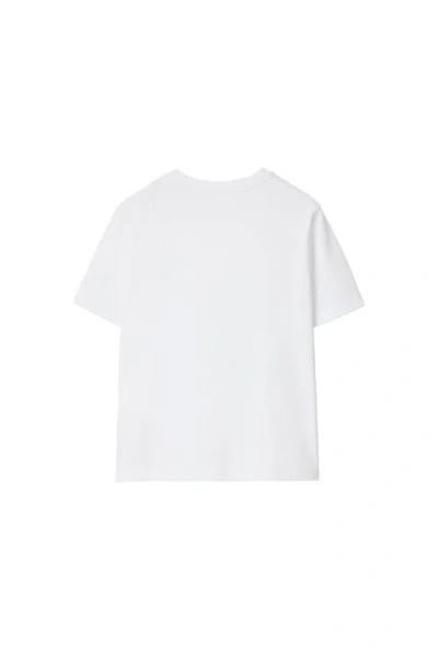 Burberry Kids Ski Bear Crewneck T-shirt In White