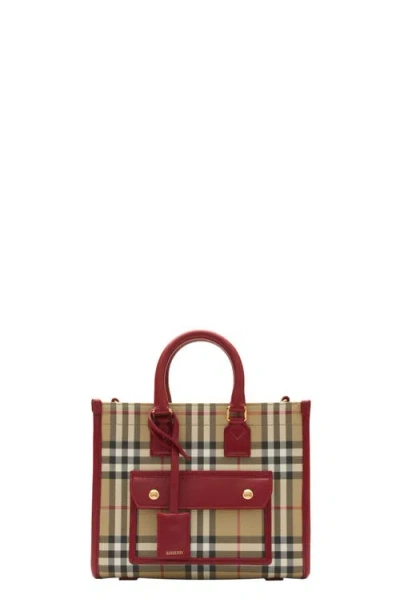 Burberry Press-stud-fastening Tote Bag In Multi