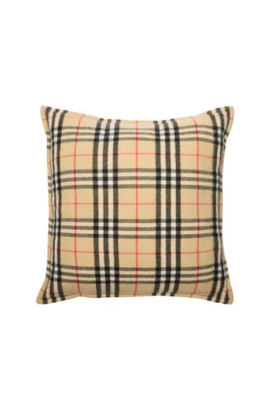 Burberry Check Cashmere Cushion In Neutral