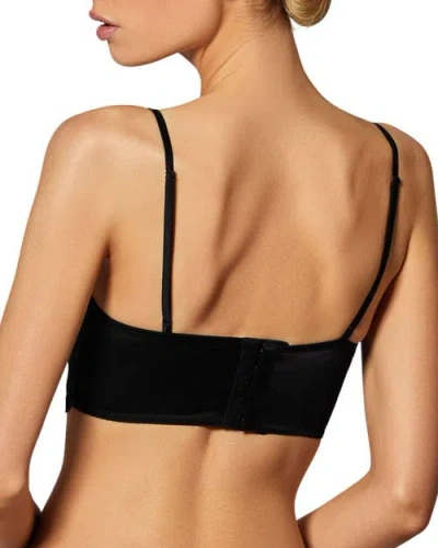 Kiki De Montparnasse Lamine Embroidery Longline In Black