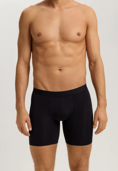 Hanro Micro Touch Long Boxer Brief In Black