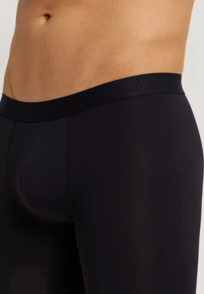Hanro Micro Touch Long Boxer Brief In Black
