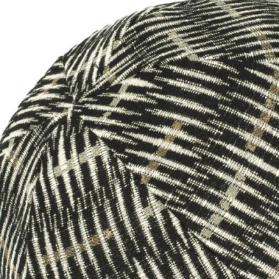 Elaine Smith Intertwine Ebony Indoor & Outdoor Woven Accent Orb Pillow In Black
