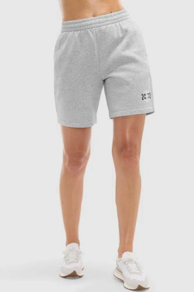 Peloton 5 In Soft Fleece Sweatshort In Gray