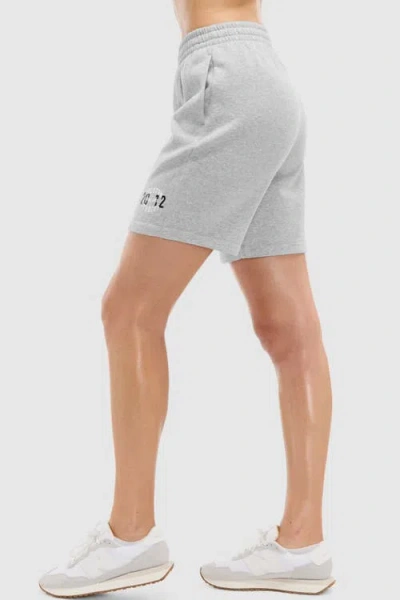 Peloton 5 In Soft Fleece Sweatshort In Gray