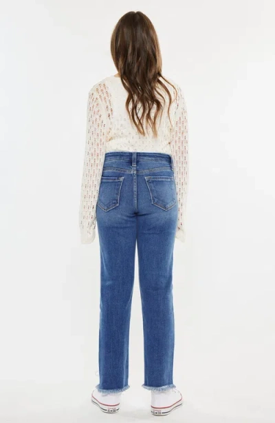 Kancan Auburn High Rise Slim Straight Jeans In White