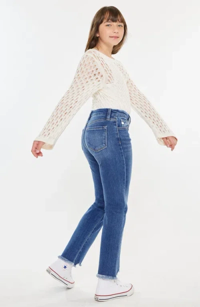 Kancan Auburn High Rise Slim Straight Jeans In White