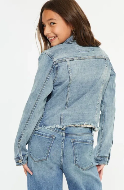 Kancan Abby Denim Jacket In Blue