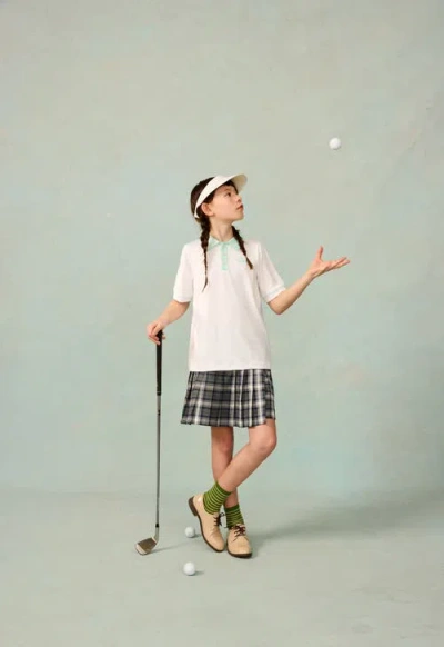 The Sunday Collective Play Pleated Skort In Gray