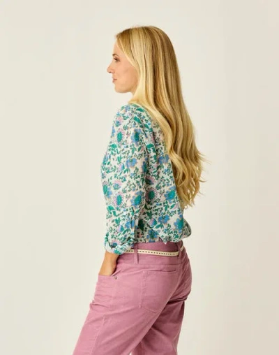 Carve Designs Dylan Gauze Tunic In Blue