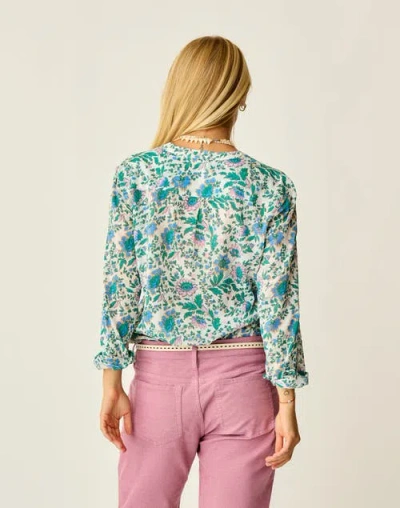 Carve Designs Dylan Gauze Tunic In Blue