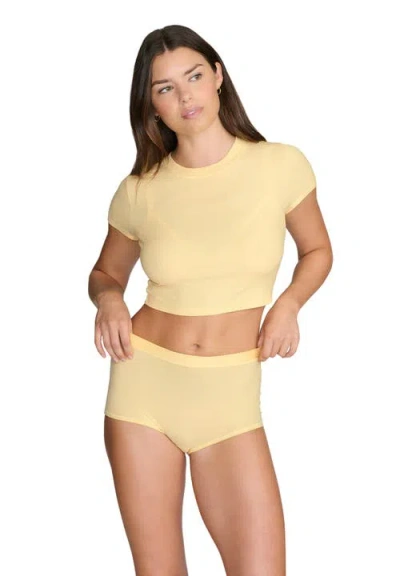 Cuup The Baby Tee In Yellow