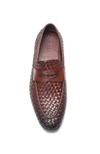 A. Veer Cairo Woven Loafer In Brown