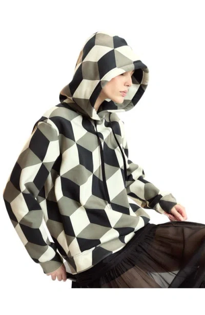 Cynthia Rowley Printed Hoodies In Green