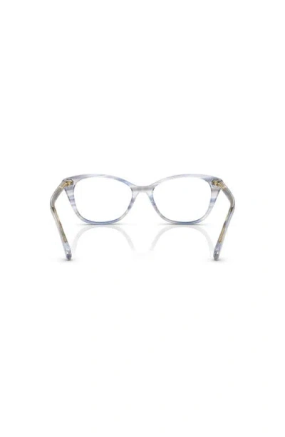 Ralph 53mm Rectangle Optical Glasses In Blue