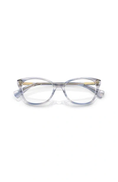 Ralph 53mm Rectangle Optical Glasses In Blue