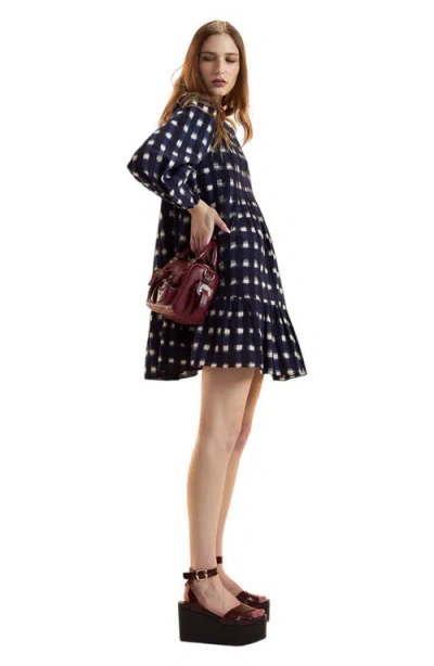 Cynthia Rowley Pintuck Mini Dress In Multi