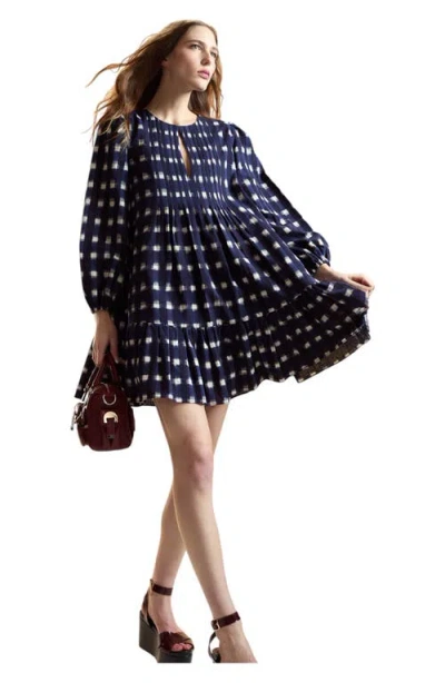 Cynthia Rowley Pintuck Mini Dress In Multi