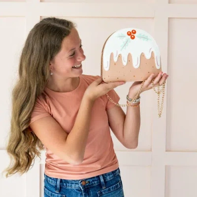 Daydream Society Baking Spirits Bright Figgy Pudding Purse In Brown