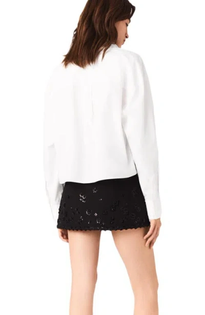 Maje Ipenoir Embroidered Skort In Black