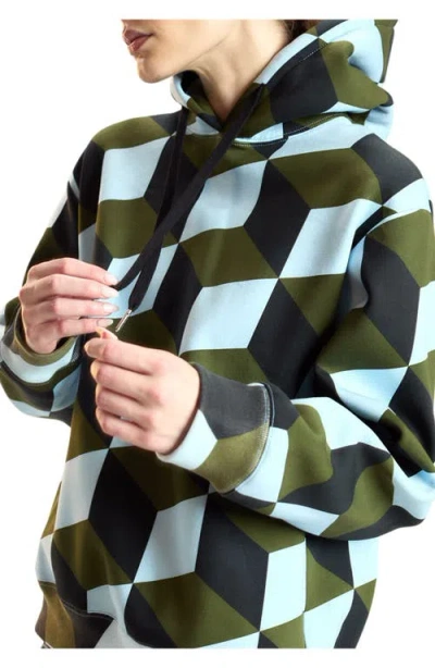 Cynthia Rowley Printed Hoodies In Green