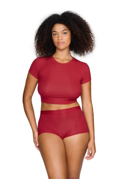 Cuup The Baby Tee In Red