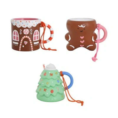 Daydream Society Baking Spirits Bright Mug Ornament Set In Multi