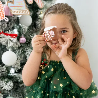 Daydream Society Baking Spirits Bright Gingerbread House Mug Christmas Tree Ornament In Multi