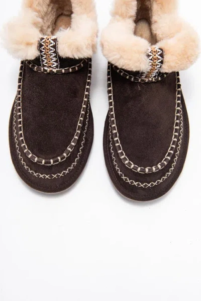 Forever & Always Shoes Darel Leather Ankle Boot In Brown