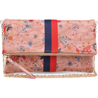 Moda Luxe Jules Print Clutch In Pink