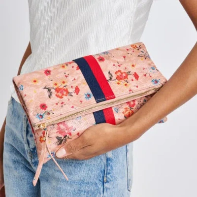 Moda Luxe Jules Print Clutch In Pink