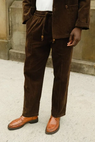 Tombolo Easy-going Pants In Brown