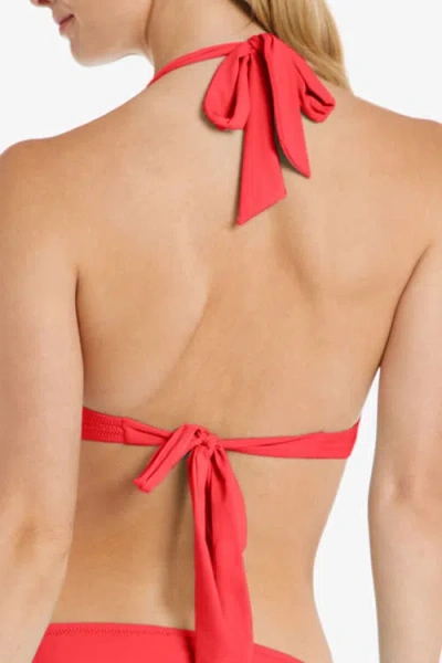 Helen Jon Shell Halter In Red