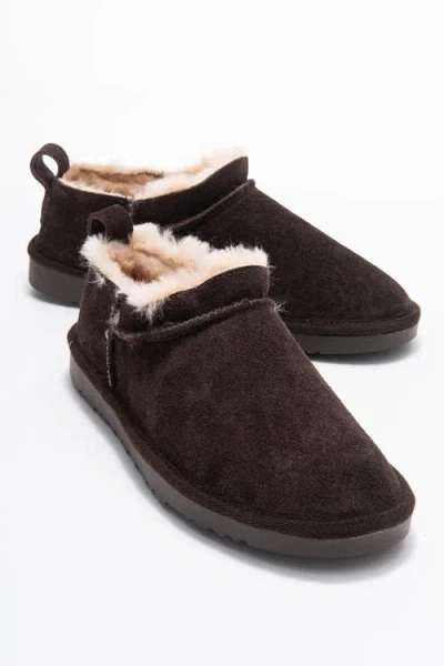 Forever & Always Shoes Yukon Leather Ankle Boot In Brown