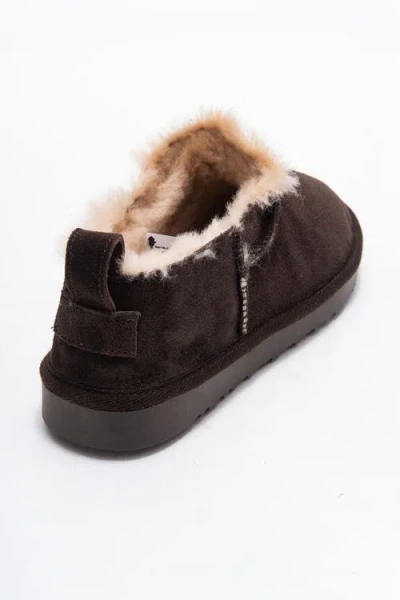 Forever & Always Shoes Yukon Leather Ankle Boot In Brown