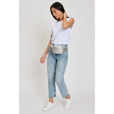 Moda Luxe Ariana Belt Bag In Silver