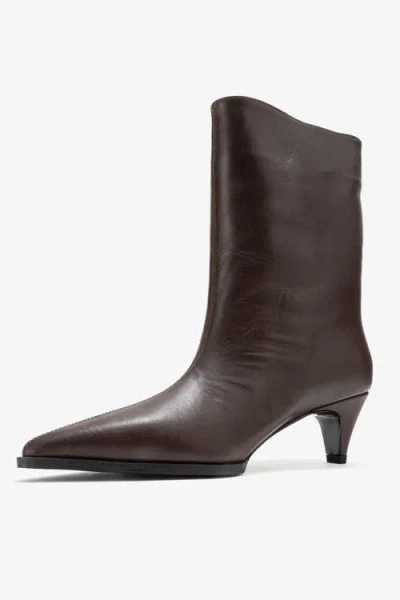 Forever & Always Shoes Aleo Leather Pointed Toe Boot In Brown