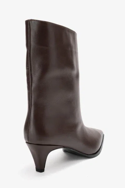 Forever & Always Shoes Aleo Leather Pointed Toe Boot In Brown