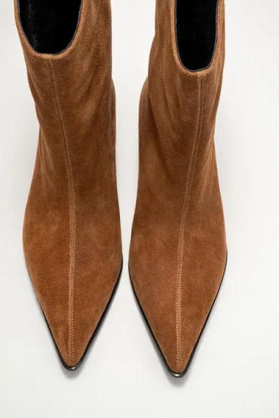 Forever & Always Shoes Aleo Leather Pointed Toe Boot In Brown