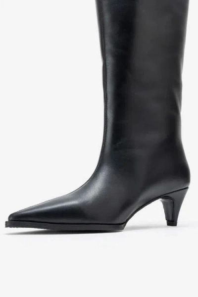 Forever & Always Shoes Siora Leather Knee High Boot In Multi