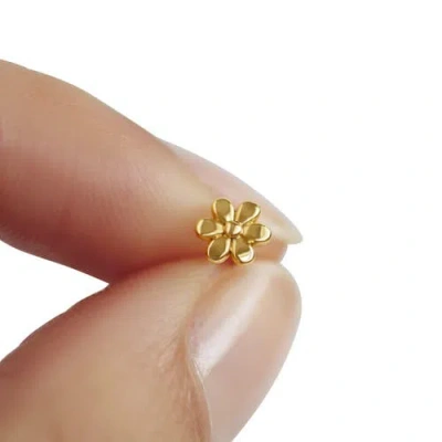 Whit Jewelry 14k Yellow Gold Daisy Stud In Gold
