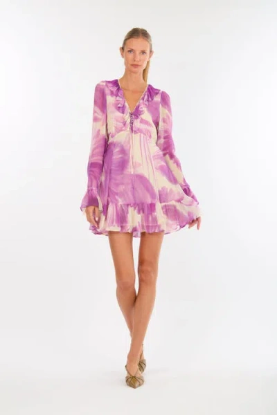 Secret Mission Briony Mini Dress In Purple