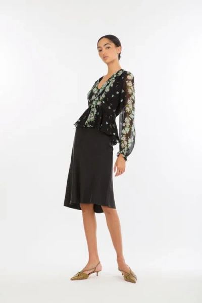 Secret Mission Emerson Blouse In Black