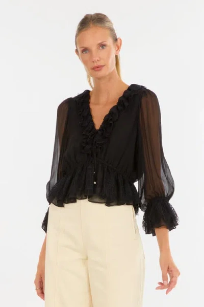 Secret Mission Milana Top In Black