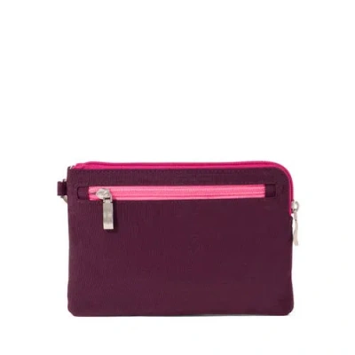 Baggallini Rfid Currency Organizer Wristlet In Purple